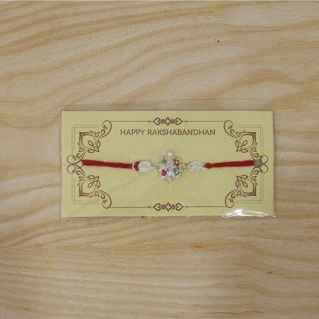 Silver Om Chain Rakhi