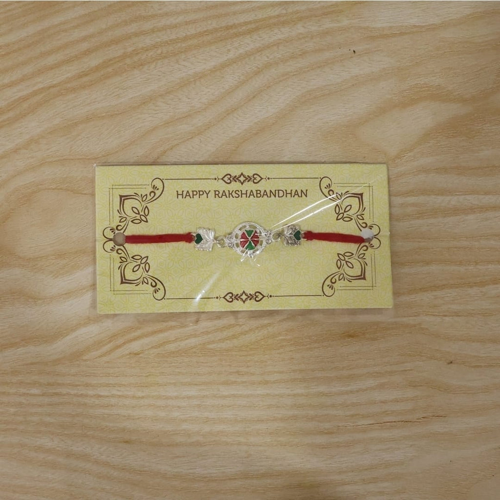 Buy Silver Peacock Rakhi