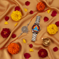 Rakhi and Khatu Shyam Watch Gift Set - Premium Raksha Bandhan Combo